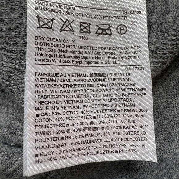 Banana Republic Size XL Gray Micro-Stripe Sleeveless Knit Turtleneck Tunic Dress - Picture 6 of 14